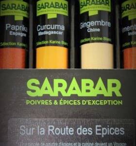 Coffret poudres d'épices: curcuma, gingembra, paprika, piment fort 2